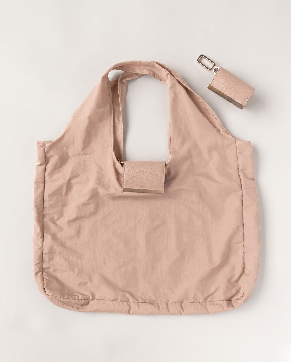 Pochelle keychain tote in Blush