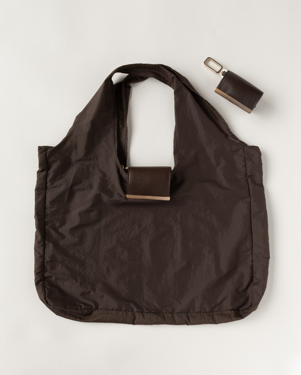 Pochelle keychain tote in Mocha
